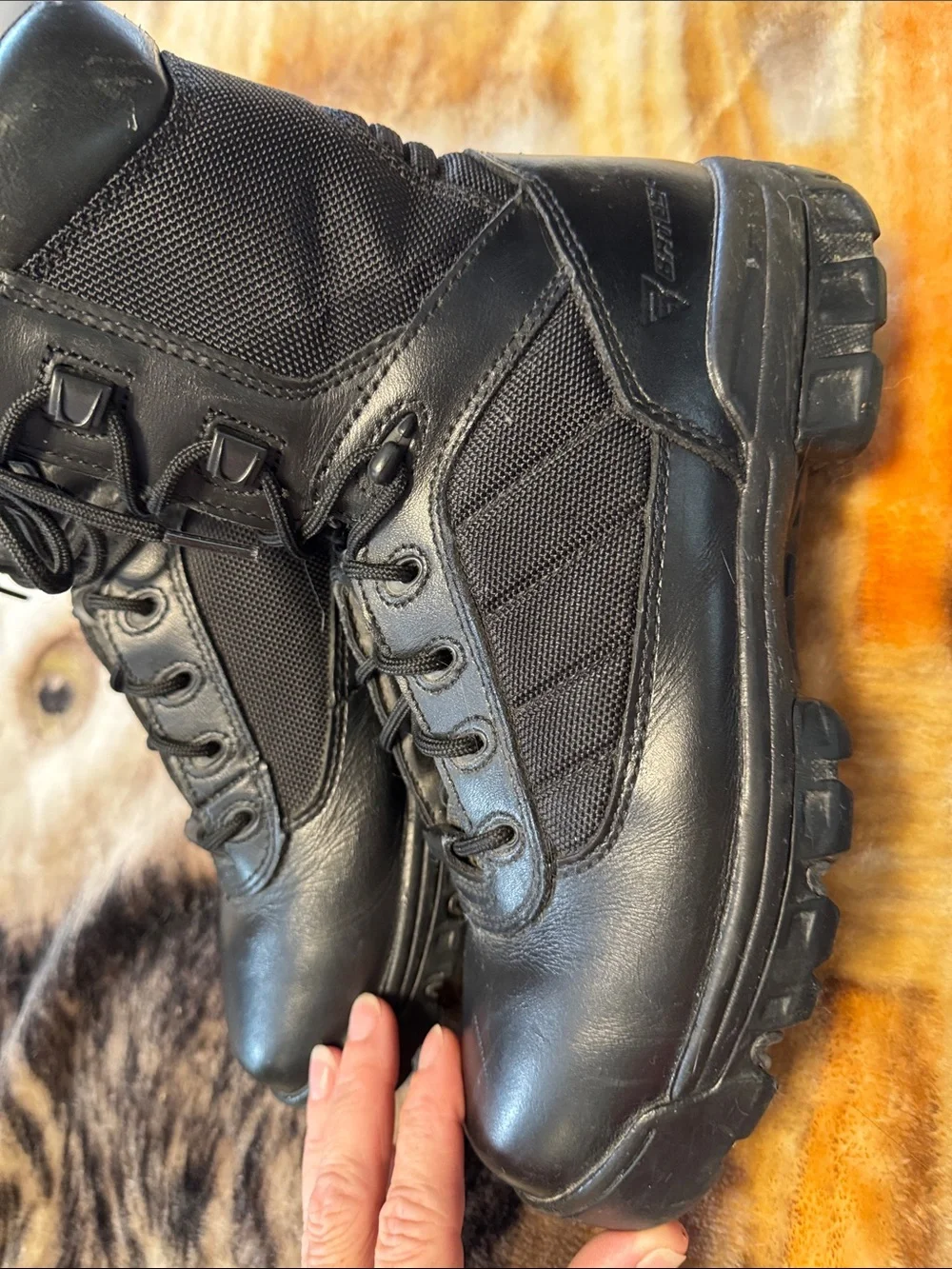 Men’s Bates Black Lace-Up Tactical Boots